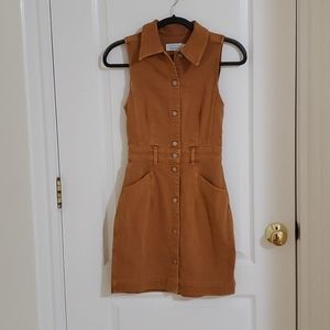 & Other Stories Rust Utility Mini Dress